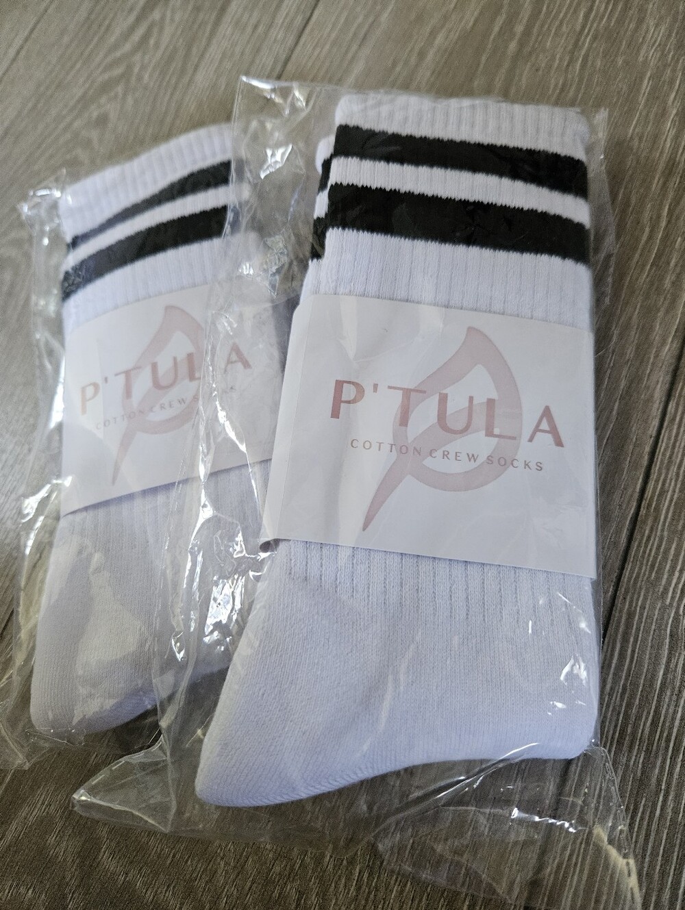 PTULA 2-Pack NWT Feels Good Cotton Crew Socks